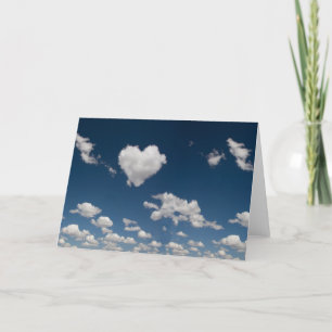 Carte Nuage en forme de coeur