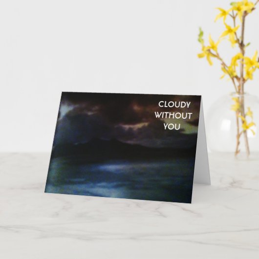 CARTE NUAGE SANS VOUS-MANQUE (Fleur jaune)