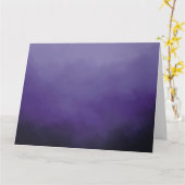 Carte nuage violet (Fleur jaune)