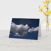 Carte "Nuages #30" / "Amour éternel" (Fleur jaune)