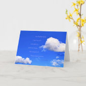 Carte "Nuages #59" avec poème : Peter Pan (Fleur jaune)