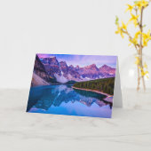 Carte Nuages attrayants avant lever de soleil au lac (Fleur jaune)