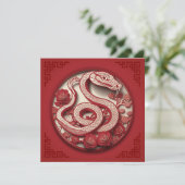 Carte Nuages Auspicious chinois Nouvel An Rabbit 2023 Sq (Debout devant)