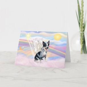 Carte Nuages - Australian Cattle Dog Angel - Carré