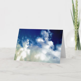 Carte Nuages blancs et ciel bleu