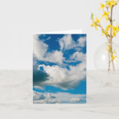 Carte Nuages/carte de note (Fleur jaune)