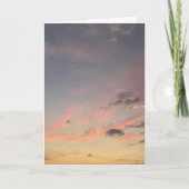 Carte Nuages de coucher de soleil pastel doux (Devant)