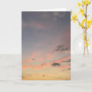 Carte Nuages de coucher de soleil pastel doux