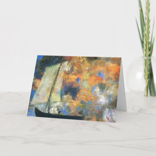 Carte Nuages de fleur d'Odilon Redon- (Devant)