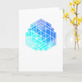 Carte Nuages de géométrie (Fleur jaune)