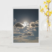 Carte Nuages de sympathie (Fleur jaune)