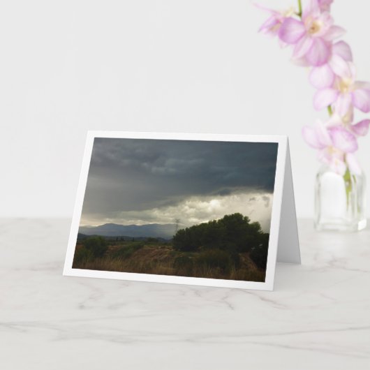 Carte Nuages de tempête sur Valence (Orchidée)