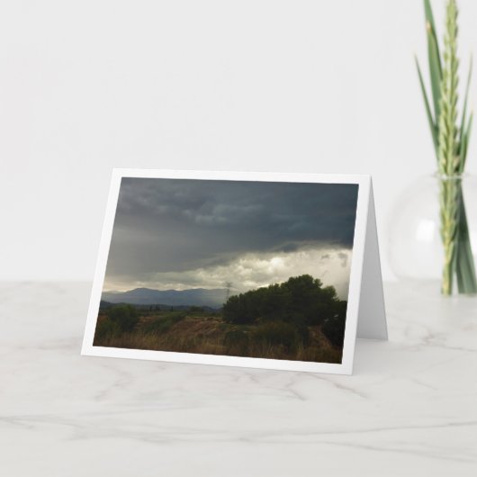 Carte Nuages de tempête sur Valence (Devant)