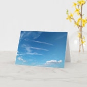 Carte Nuages délicats (Fleur jaune)