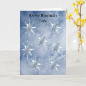 Carte Nuages Fils Personnalisé Anniversaire (Fleur jaune)