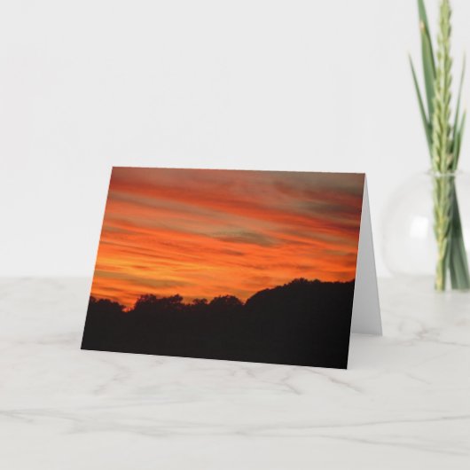 Carte Nuages orange et rouge (Devant)