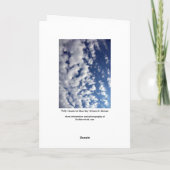 Carte Nuages Puffy Sur Ciel Bleu (Dos)