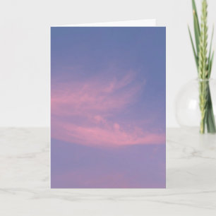Carte Nuages violets pastel rose éthérés du crépuscule