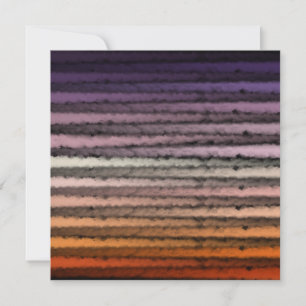 Carte Nuances D'Aquarelle Salée Orange Et Violet