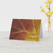 Carte Nuances d'automne heureux d'automne (Fleur jaune)