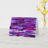 Carte Nuances de calque bossées violet et rouge (Fleur jaune)