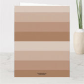 Carte Nuances de rayures Brown (Dos)