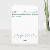 Carte Nuances de vert (Dos)