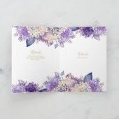 Carte Nuestra Boda 4page FLORAL espagnol mariage INVITES (Intérieur)