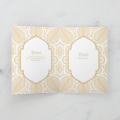 Carte Nuestra Boda GOLD 4age Mariage espagnol INVITE (Intérieur)