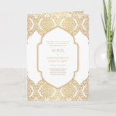 Carte Nuestra Boda GOLD 4age Mariage espagnol INVITE (Devant)