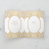 Carte Nuestra Boda GOLD 4age Mariage espagnol INVITE (Intérieur)
