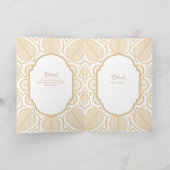 Carte Nuestra Boda GOLD 4age Mariage espagnol INVITE (Intérieur)