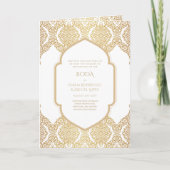 Carte Nuestra Boda GOLD 4age Mariage espagnol INVITE (Devant)