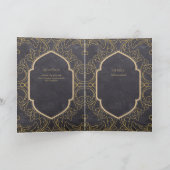 Carte Nuestra Boda GOLD 4age Mariage espagnol INVITE (Intérieur)
