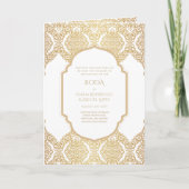 Carte Nuestra Boda GOLD 4age Mariage espagnol INVITE (Devant)