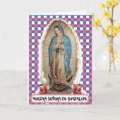 Carte NUESTRA SEÑORA DE GUADALUPE (Fleur jaune)