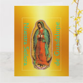 Carte Nuestra Señora de Guadalupe (Fleur jaune)