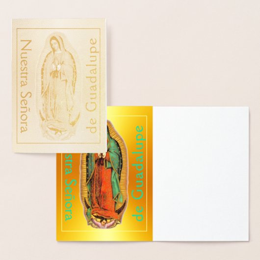 Carte Nuestra Señora de Guadalupe Gold (Affichage)