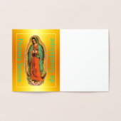 Carte Nuestra Señora de Guadalupe Gold (Intérieur)