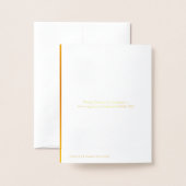 Carte Nuestra Señora de Guadalupe Gold (Derrière avec enveloppe)