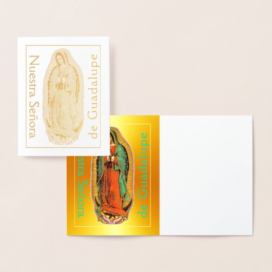 Carte Nuestra Señora de Guadalupe Gold (Affichage)