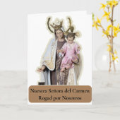 Carte NUESTRA SEÑORA DEL CARMEN (Fleur jaune)