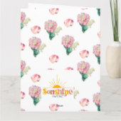 Carte Nugget Baby Easter Chick and Tulip (Dos)