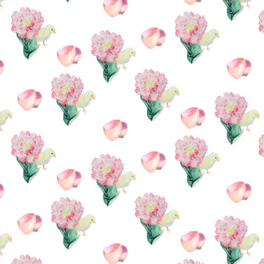 Carte Nugget Baby Easter Chick and Tulip