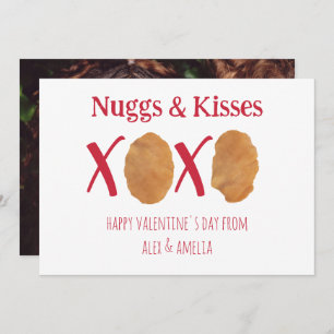 Carte Nugs & Baisers Poulet Nuggets Pun Valentine Photo