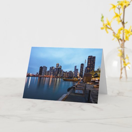 Carte Nuit À Navy Pier (Fleur jaune)