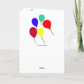 Carte Nuit Anniversaire Cupcake rose NOM (Dos)