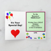 Carte Nuit Anniversaire Cupcake rose NOM (Intérieur)