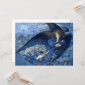 Carte Nuit avec son Train des Etoiles (Ange avec Cherubs (Devant/Arrière en situation)