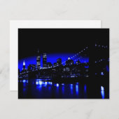 Carte Nuit bleue à New York (Devant / Derrière)